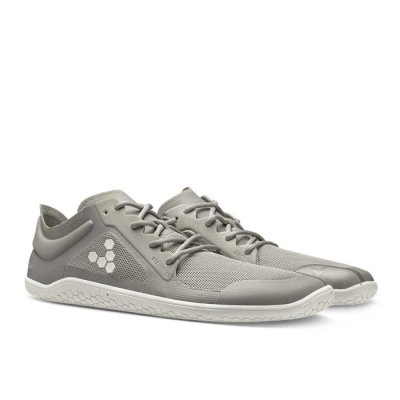 Vivobarefoot Men's Primus Lite III Vegan Shoes - Grey USA [JDO057843]